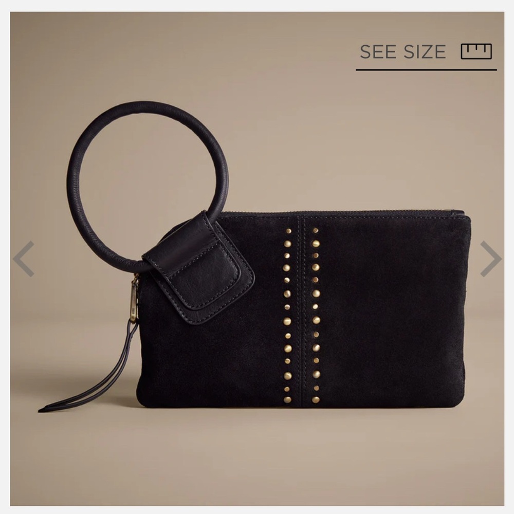 Hobo Sable Suede Leather Wristlet